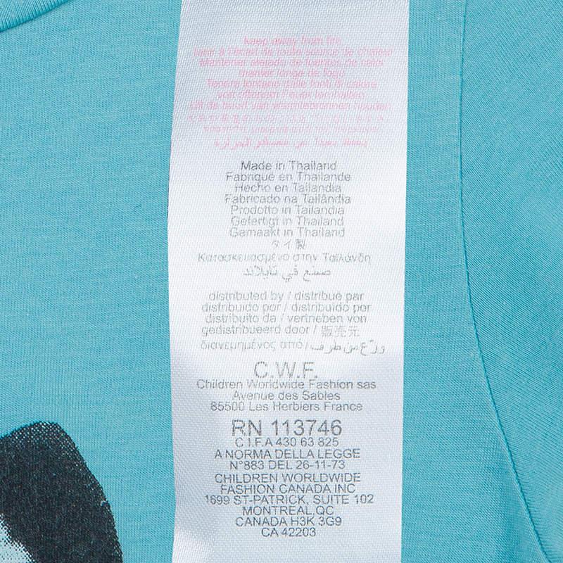 Little Marc Jacobs Blue Graphic Print Short Sleeve T Shirt 8 Yrs商品第10张图片规格展示