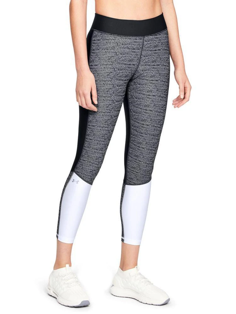 商品Under Armour|HeatGear&#174; Armour Jacquard Cropped Leggings,价格¥283,第2张图片详细描述