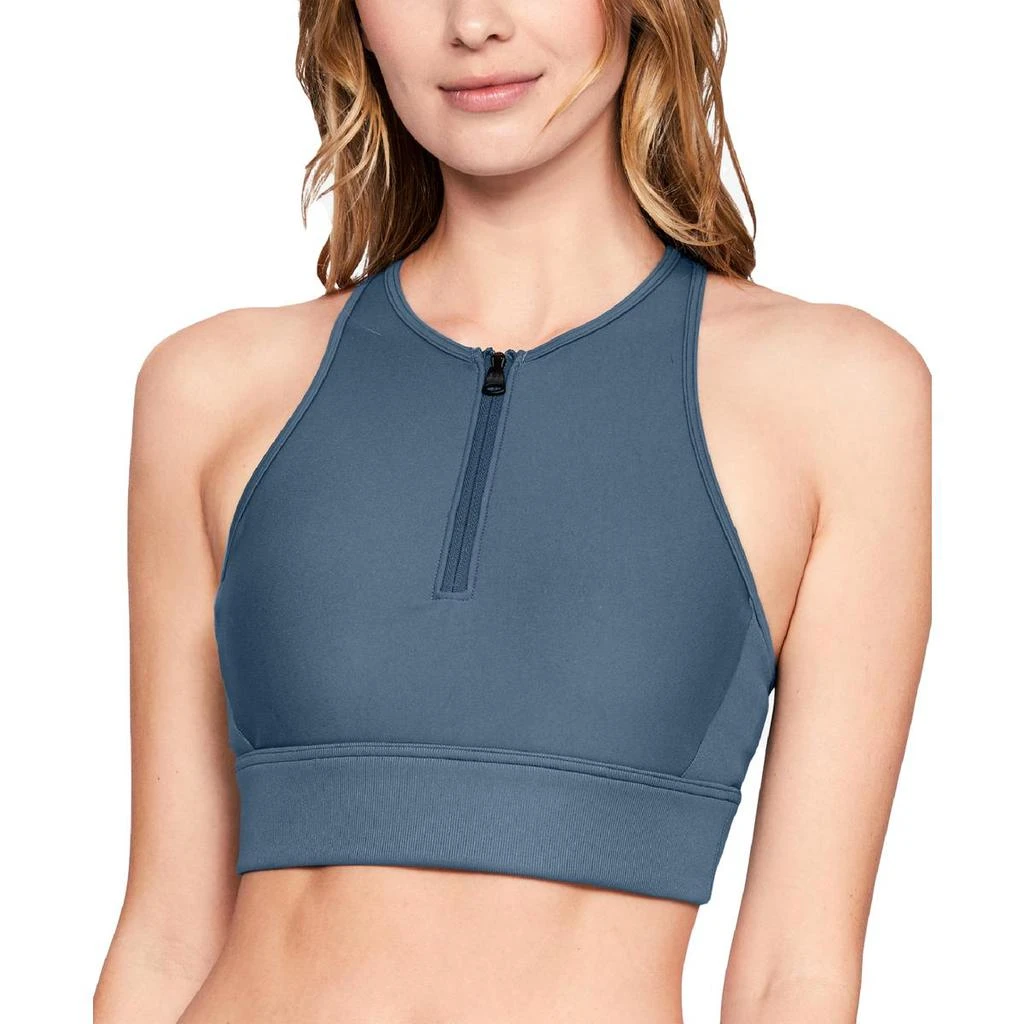 商品Under Armour|Under Armour Vanish Women's Zip Front Medium Impact Activewear Sports Bra,价格¥130,第2张图片详细描述