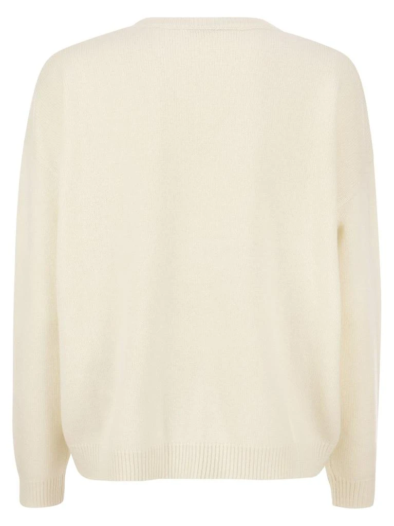 商品Max Mara|Max Mara Logo Intarsia Knitted Jumper,价格¥2614,第2张图片详细描述