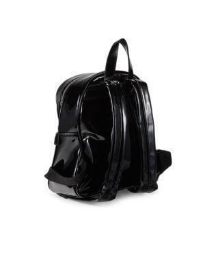 商品Versace|Logo Embossed Patent Leather Backpack,价格¥1458,第6张图片详细描述