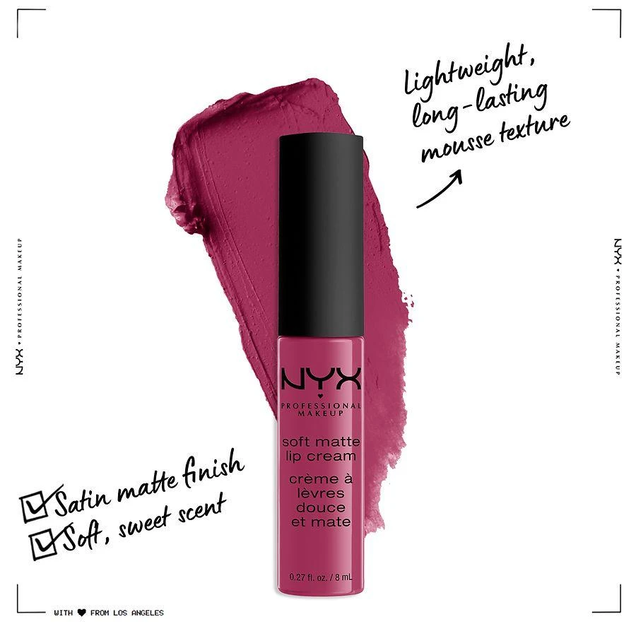 商品NYX Professional Makeup|Soft Matte Lip Cream,价格¥59,第3张图片详细描述