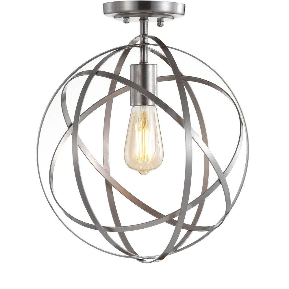 商品JONATHAN Y|Alma 13" Metal LED Flush Mount,价格¥697,第2张图片详细描述