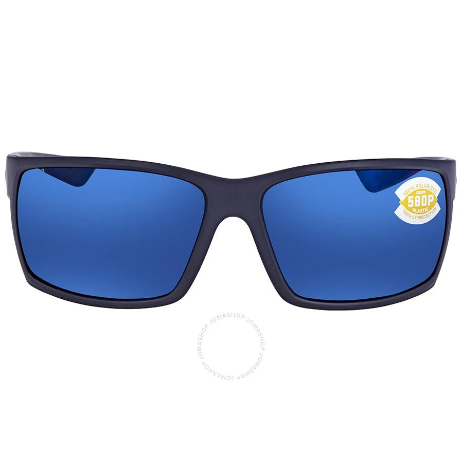 商品Costa Del Mar|REEFTON Blue Mirror Polarized Polycarbonate Men's Sunglasses RFT 75 OBMP 64,价格¥937,第1张图片