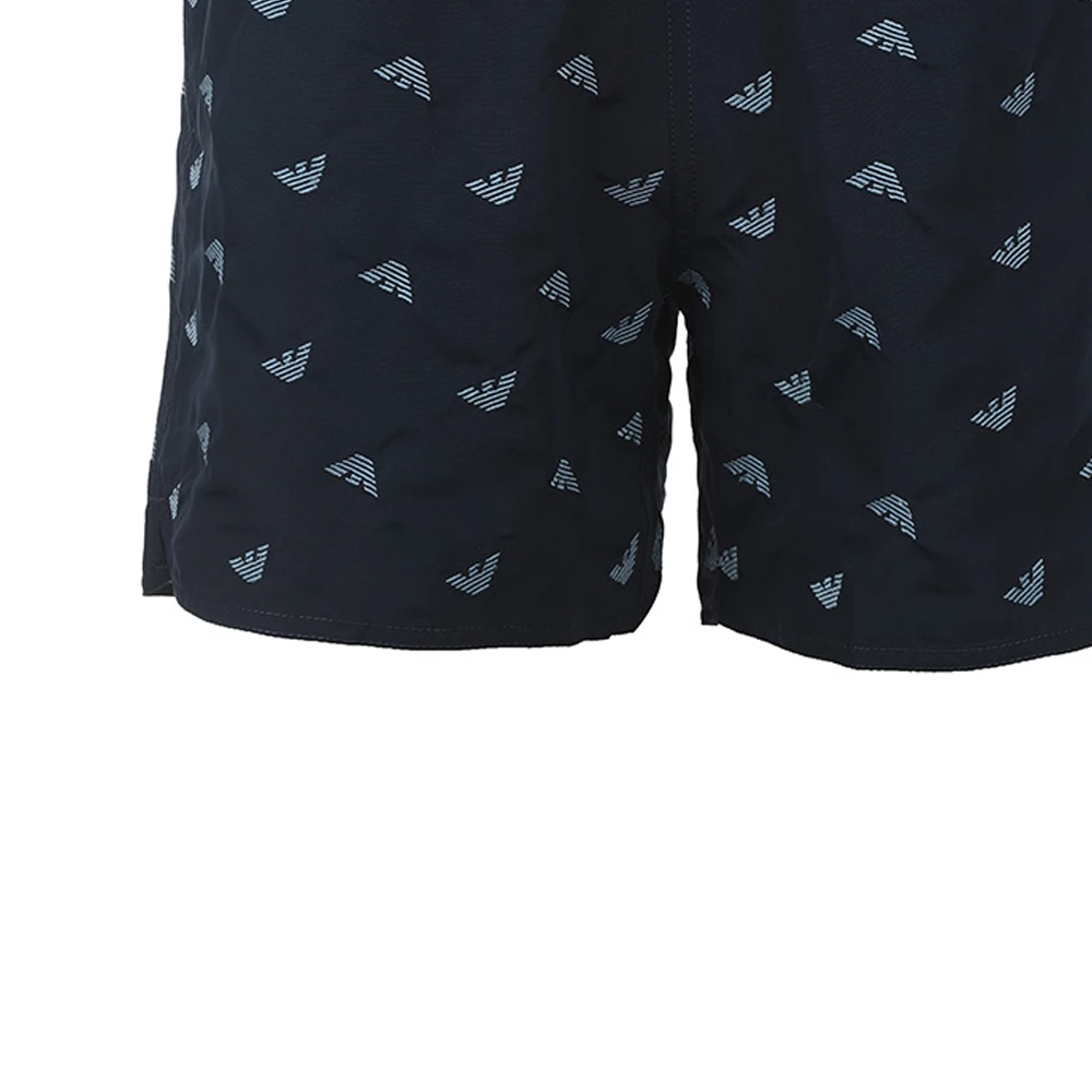商品[国内直发] Emporio Armani|阿玛尼 SS23 老鹰图案徽标刺绣沙滩裤 男款 深蓝,价格¥1665,第6张图片详细描述