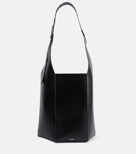 商品The Attico|12 PM Large leather shoulder bag,价格¥8527,第1张图片