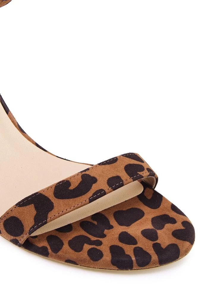 商品Stuart Weitzman|Nearly Nude leopard-print suede sandals,价格¥635,第4张图片详细描述