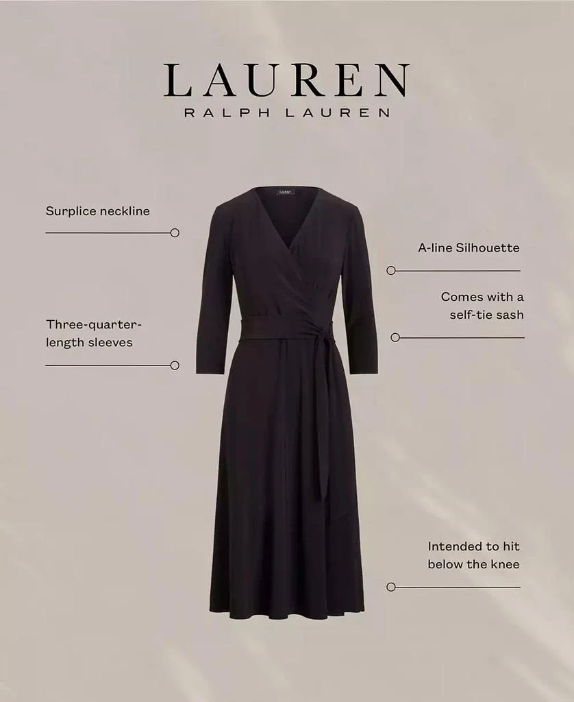 商品Ralph Lauren|Surplice Jersey Dress,价格¥1101,第2张图片详细描述