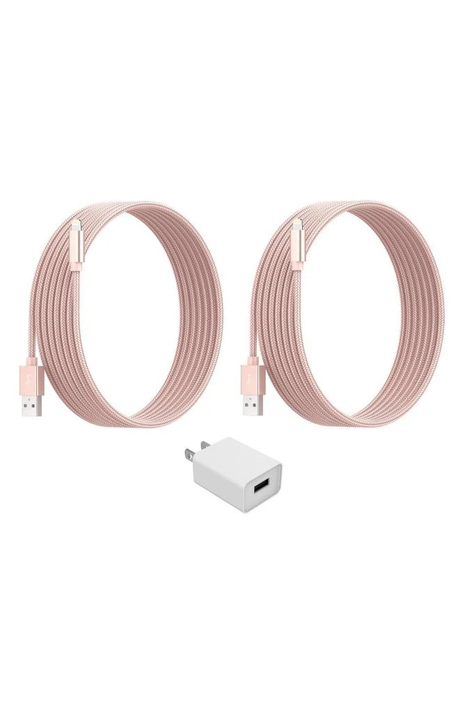 商品The Posh Tech|Lightning Cable & USB Charge Adapter 3-Piece Set,价格¥300,第1张图片