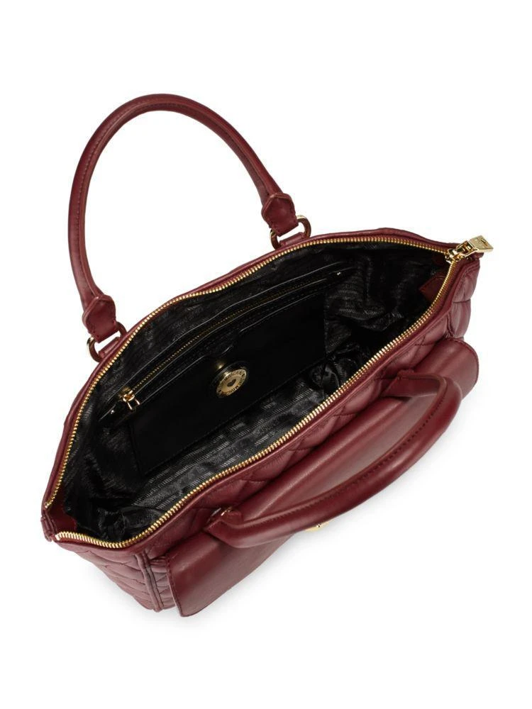 商品Moschino|Quilted Zippered Satchel,价格¥787,第2张图片详细描述
