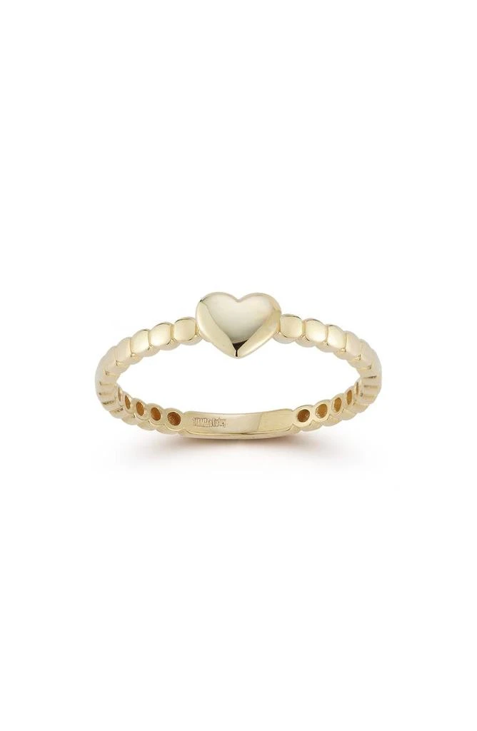 商品Ember Fine Jewelry|14K Gold Heart Ring,价格¥1706,第2张图片详细描述