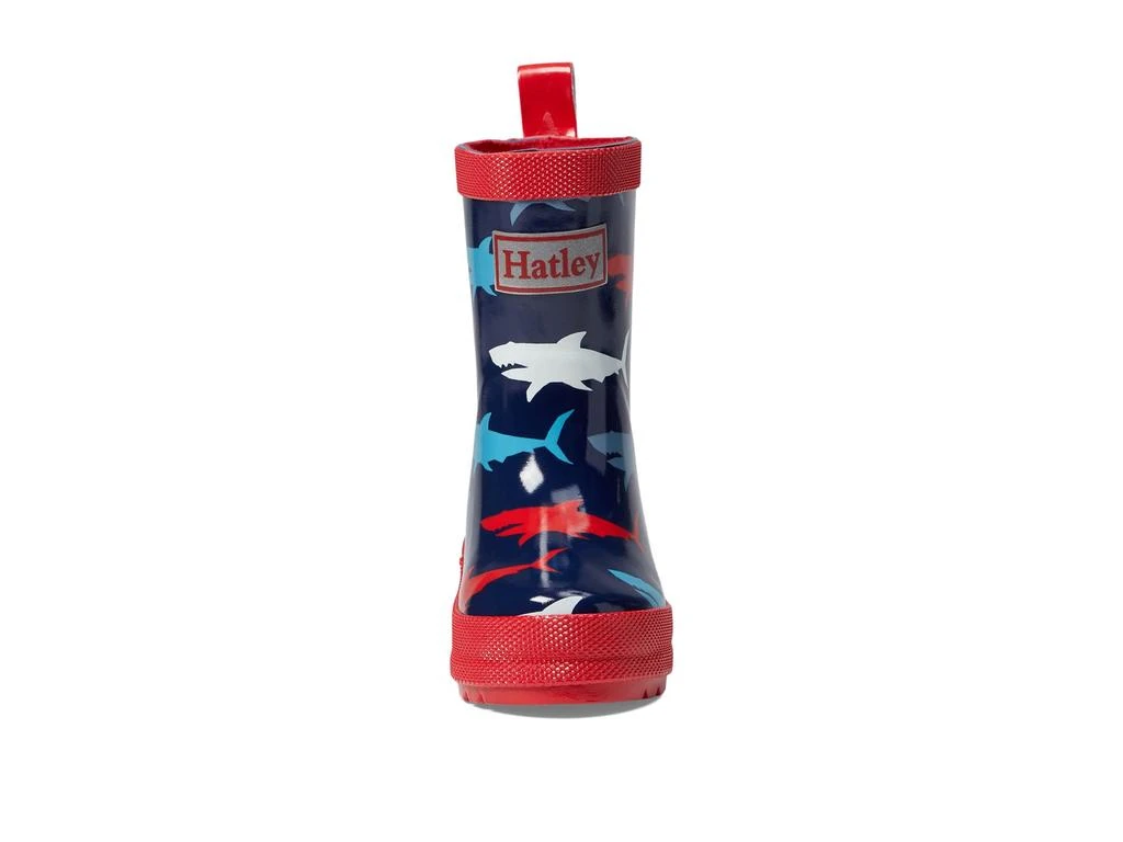 商品Hatley|Hungry Sharks Shiny Rain Boots (Toddler/Little Kid/Big Kid),价格¥288,第2张图片详细描述