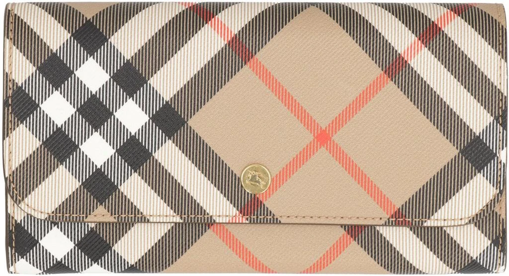 商品Burberry|Burberry Check Continental Wallet,价格¥3579,第2张图片详细描述