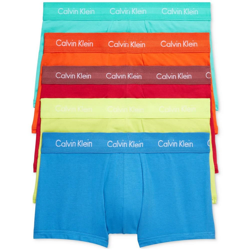 商品Calvin Klein|Men's 5-Pk. Low-Rise Stretch Pride Trunk Underwear,价格¥269,第1张图片