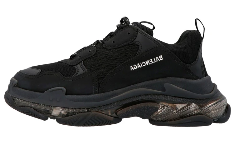 商品[国内直发] Balenciaga|巴黎世家 Triple S 老版 耐磨舒适 防滑透气轻便 低帮 老爹鞋 男款 黑色,价格¥9197,第1张图片