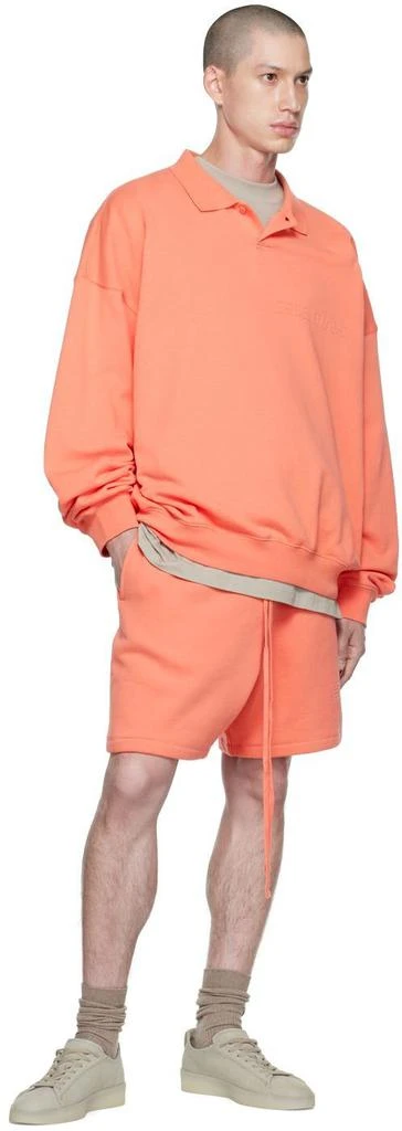 商品Essentials|Pink Long Sleeve Polo,价格¥368,第4张图片详细描述