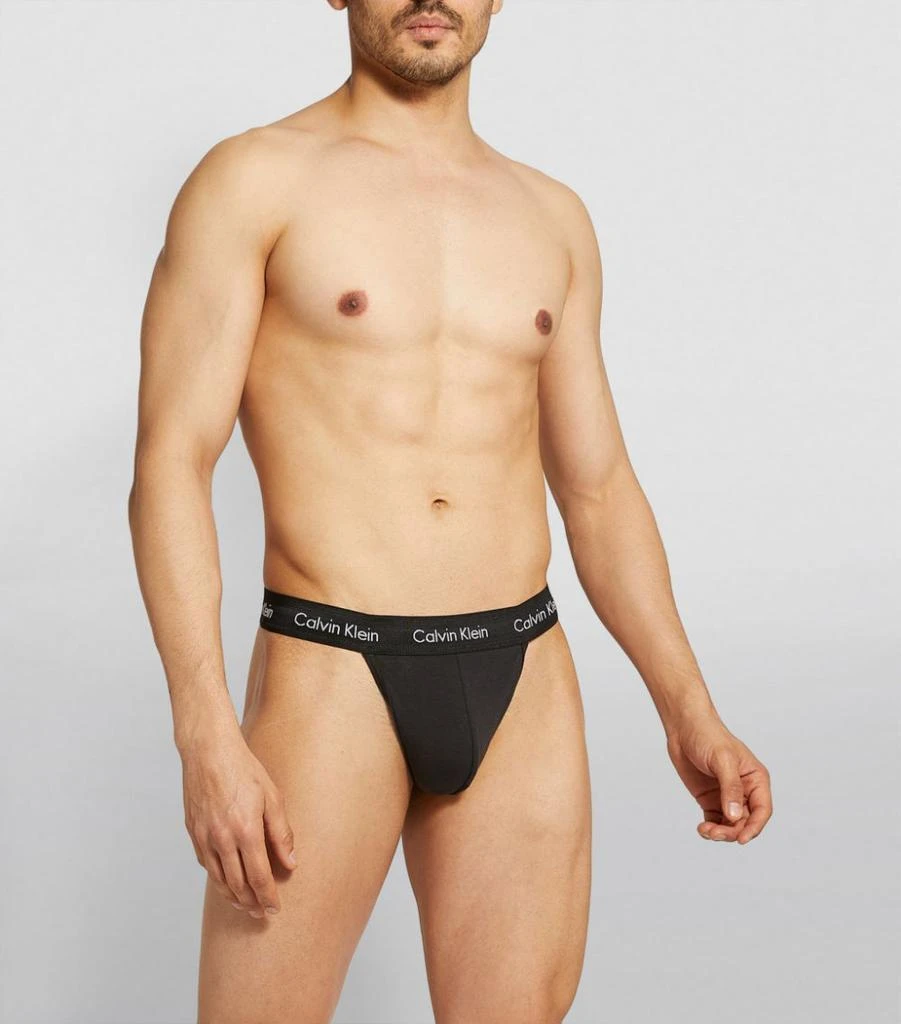 商品Calvin Klein|Stretch-Cotton Thong Briefs (Pack Of 2),价格¥382,第2张图片详细描述