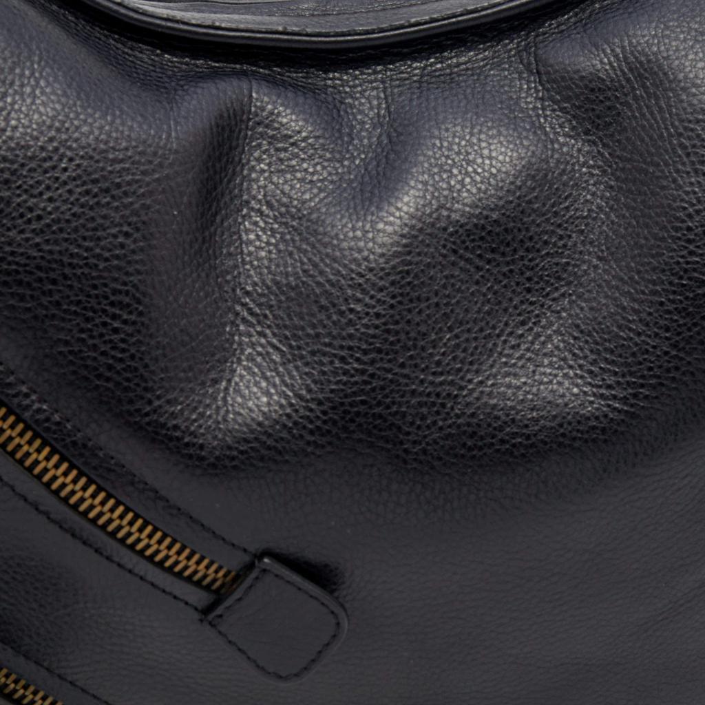 商品[二手商品] Salvatore Ferragamo|Salvatore Ferragamo Black Leather Tassel Detail Hobo,价格¥2715,第7张图片详细描述