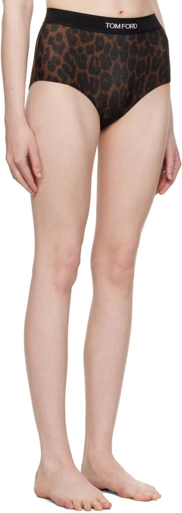 商品Tom Ford|棕色 Leopard Modal Signature 三角内裤,价格¥1581,第2张图片详细描述
