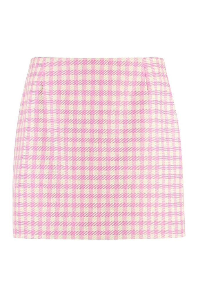 商品AMI|AMI ALEXANDRE MATTIUSSI COTTON AND WOOL MINI-SKIRT,价格¥1454,第1张图片