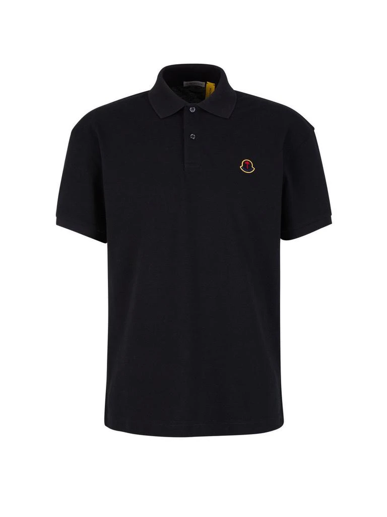 商品Moncler|Moncler X Palm Angels Logo Patch Polo Shirt,价格¥1602,第1张图片