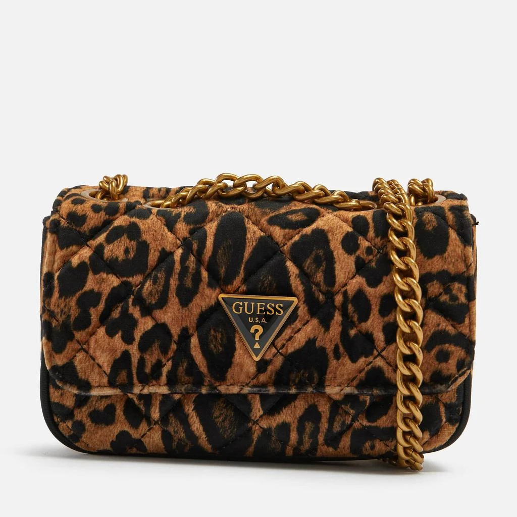 商品GUESS|Guess Cessily Micro Leopard-Print Quilted Shell Bag,价格¥554,第1张图片