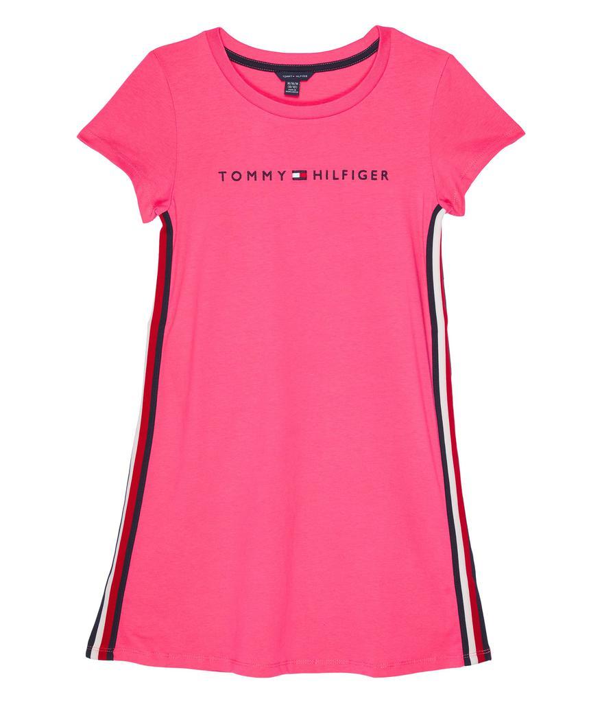 商品Tommy Hilfiger|Taping Tee Dress (Big Kids),价格¥244-¥247,第1张图片