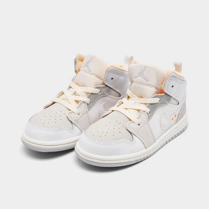 商品Jordan|Kids' Toddler Air Jordan 1 Mid SE Casual Shoes,价格¥490,第2张图片详细描述