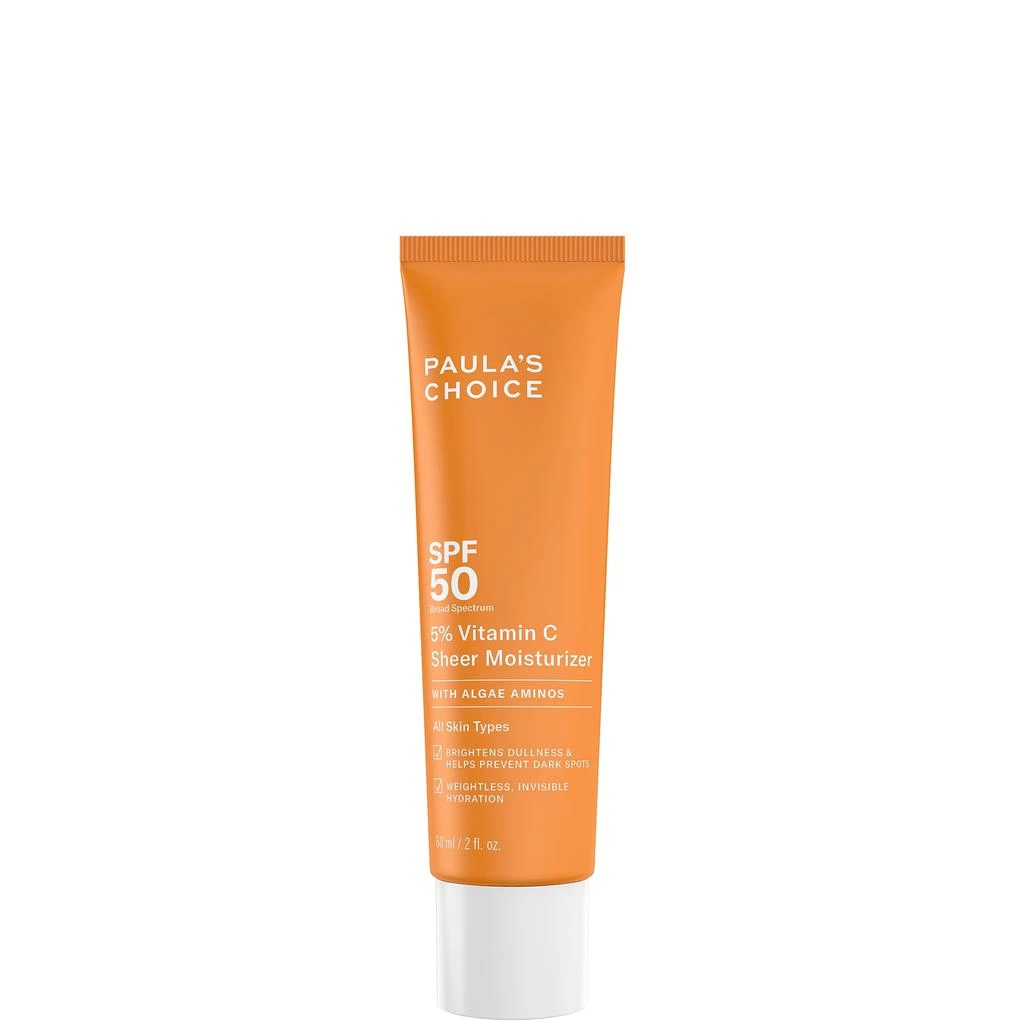 商品Paula's Choice|Paula's Choice 5% Vitamin C Sheer Moisturiser SPF50 60ml,价格¥378,第1张图片