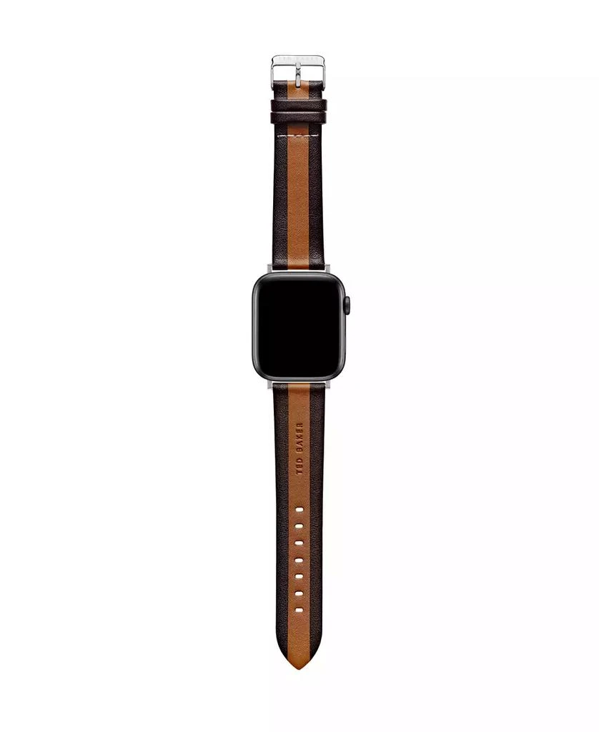 商品Ted Baker London|Men's Ted Logo Multicolor Leather Strap,价格¥542,第1张图片