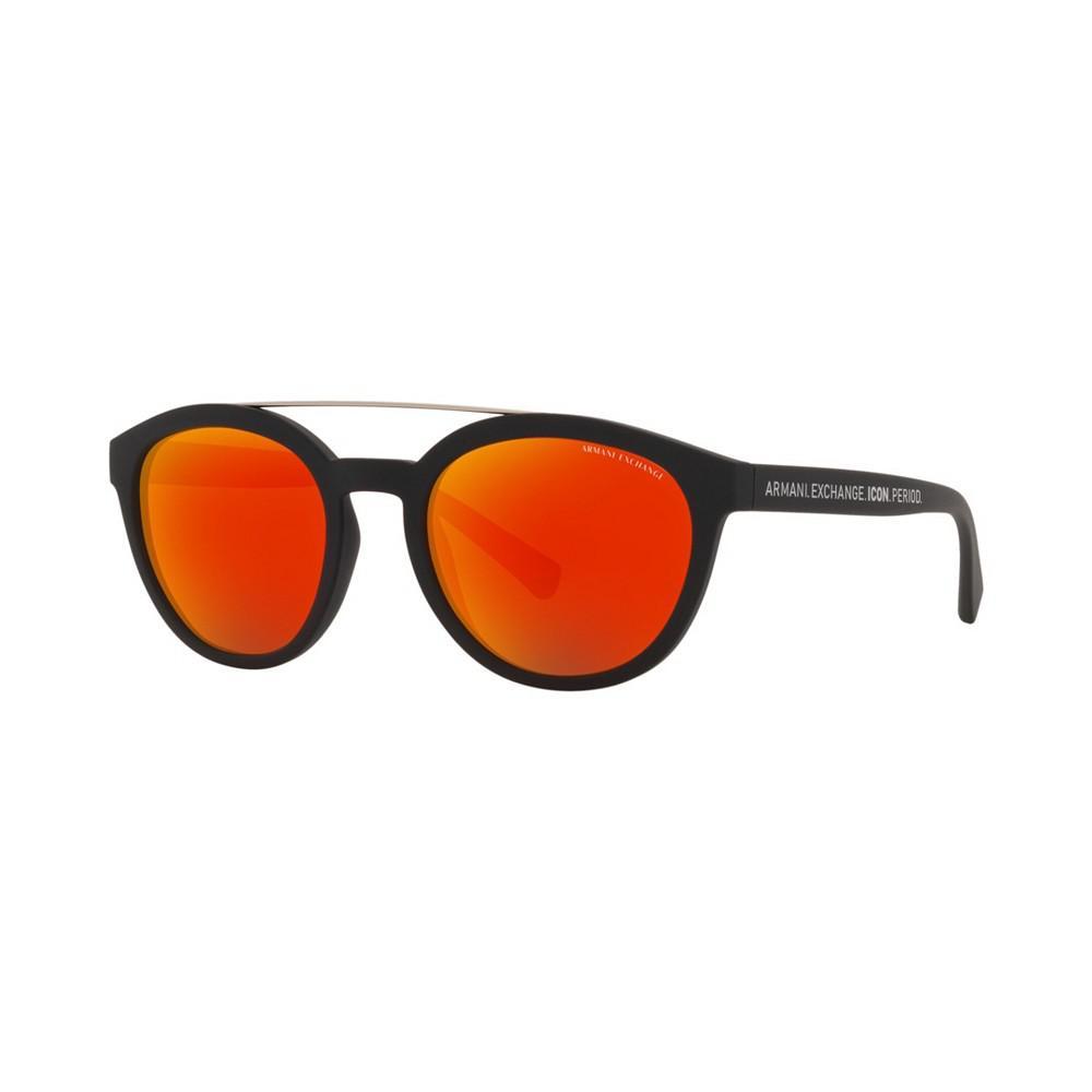 商品Armani Exchange|Low Bridge Fit Men's Sunglasses, AX4118SF 54,价格¥605,第1张图片