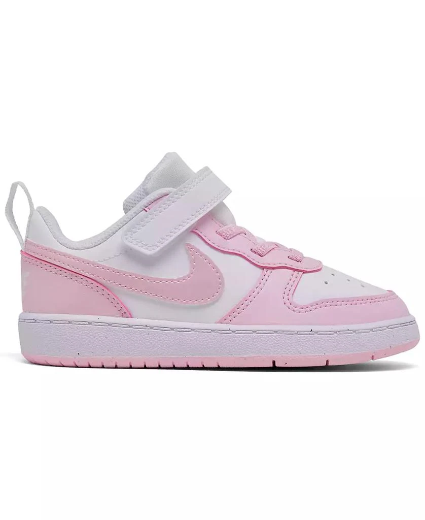 商品NIKE|Toddler Girls Court Borough Low Recraft Adjustable Strap Casual Sneakers from Finish Line,价格¥397,第2张图片详细描述