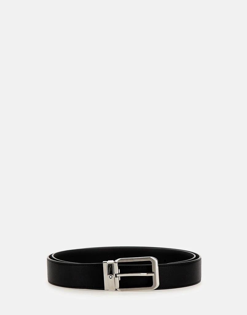 商品MontBlanc|MONTBLANC "Black 35mm" belt leather,价格¥2192,第1张图片