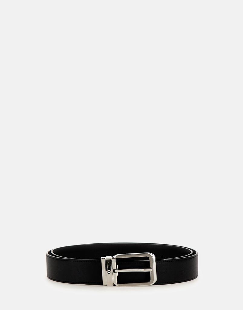 商品MontBlanc|MONTBLANC "Black 35mm" belt leather,价格¥2065,第1张图片