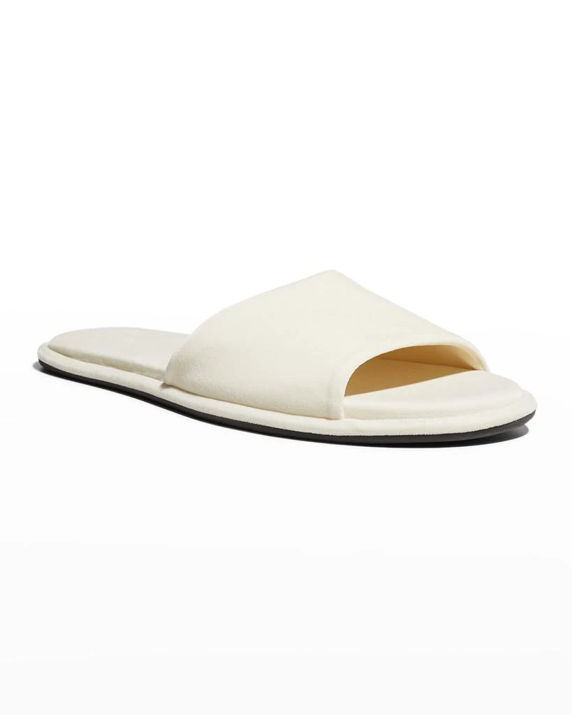 商品The Row|Canal Velvet Flat Slippers,价格¥1477,第2张图片详细描述