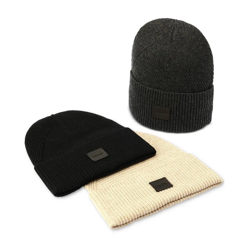 商品Calvin Klein|Men's Side Transfer Cuff Beanie,价格¥224,第5张图片详细描述