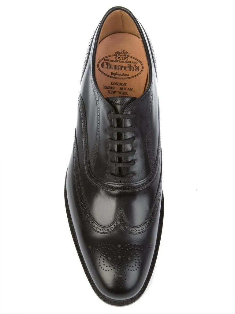 商品Church's|Church's men's black leather lace up shoes,价格¥4566,第4张图片详细描述