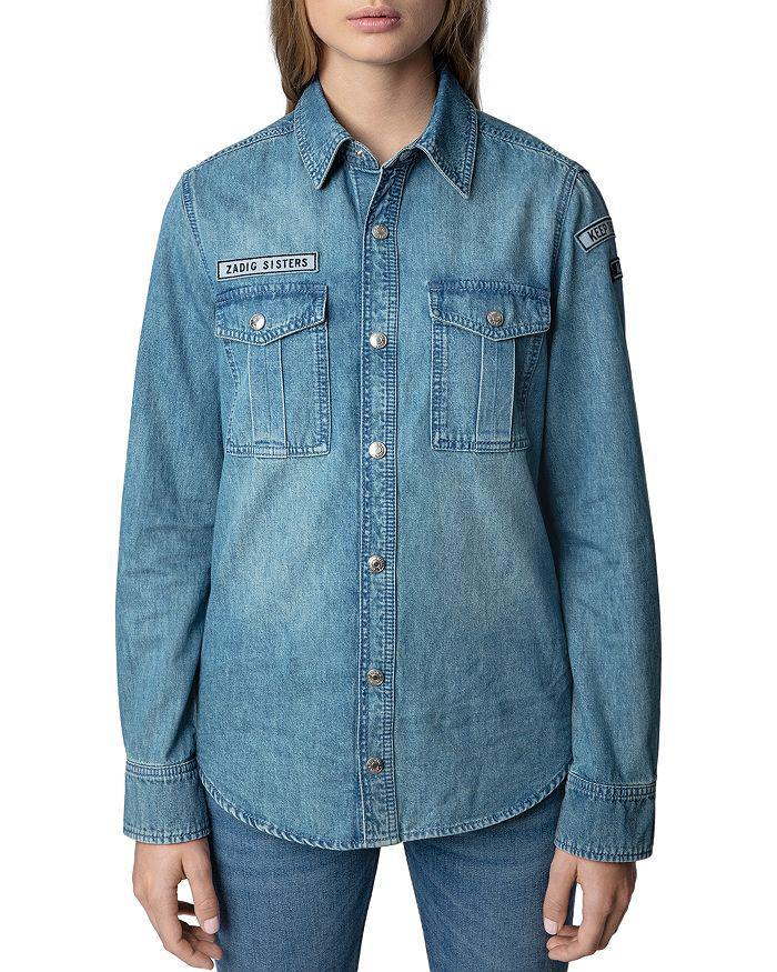 商品Zadig&Voltaire|Denim Patch Shirt,价格¥1067,第3张图片详细描述