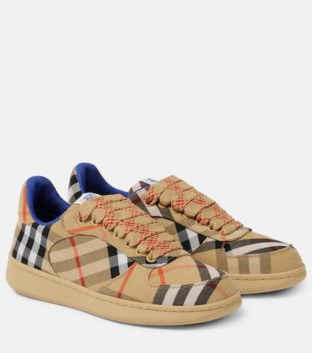 商品Burberry|Burberry Check帆布运动鞋,价格¥5210,第1张图片