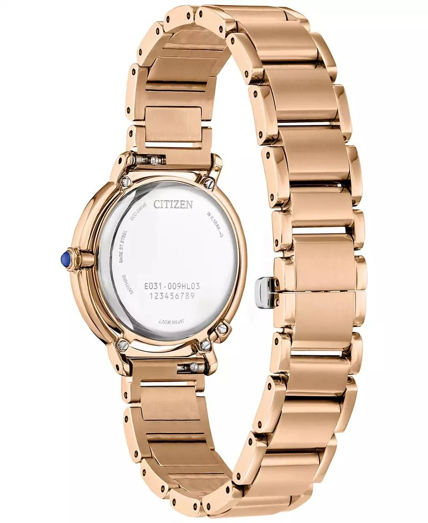 商品Citizen|Eco-Drive Women's L Arcly Diamond Accent Rose Gold-Tone Stainless Steel Bracelet Watch 31mm,价格¥3737,第3张图片详细描述