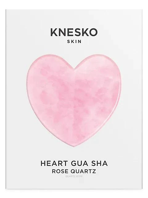 商品Knesko|Rose Quartz Heart Gua Sha With Antioxidant Eye Mask,价格¥488,第1张图片