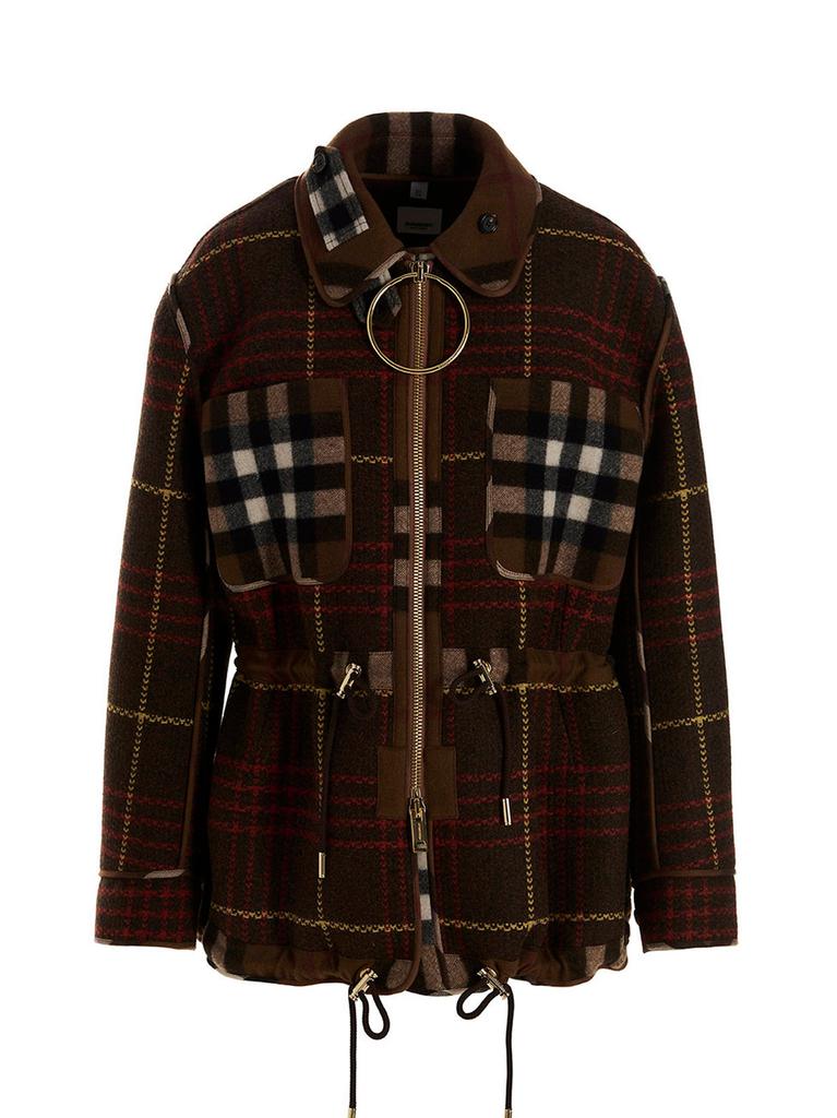 Tartan patterned field jacket商品第1张图片规格展示