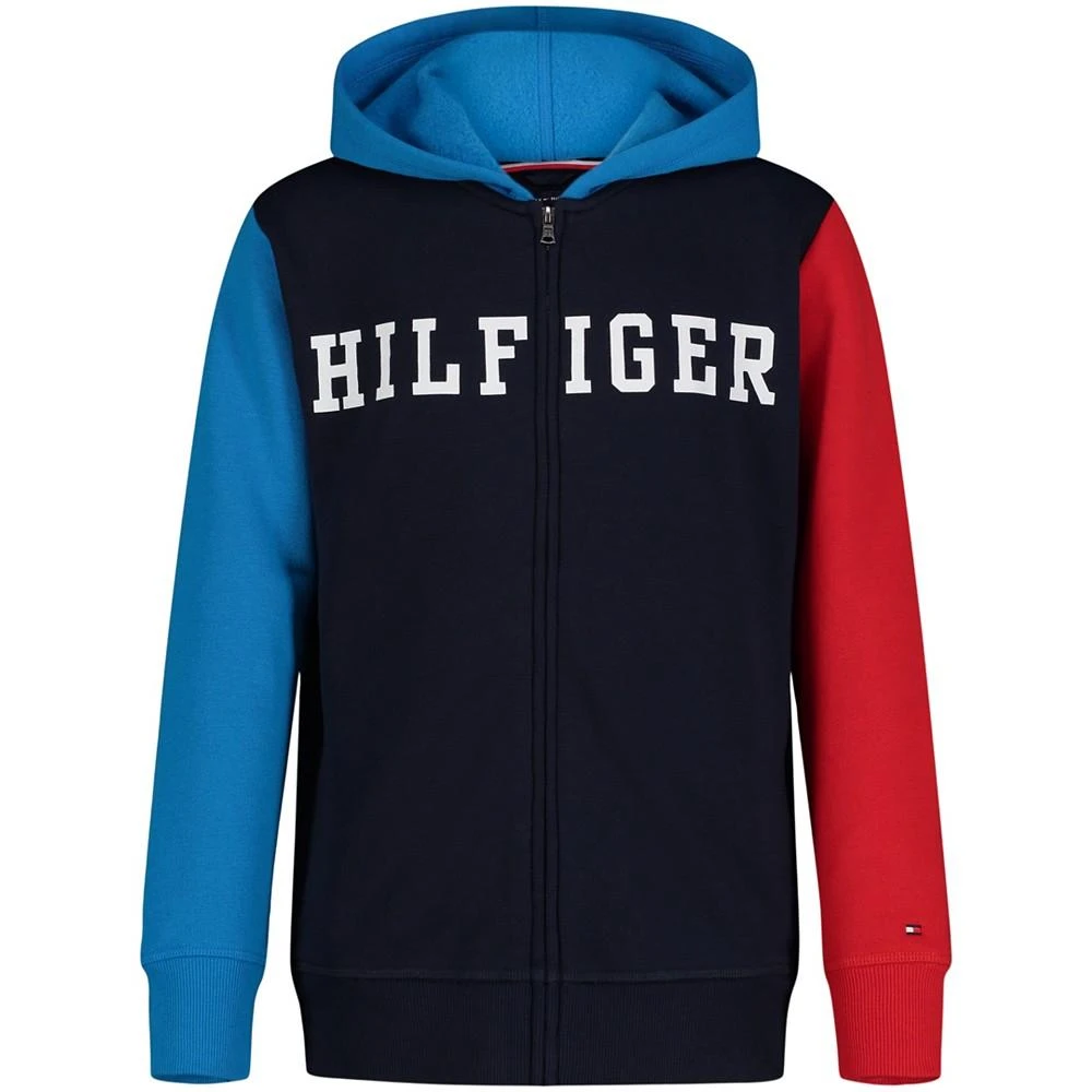 商品Tommy Hilfiger|Toddler Boys Quadrant Zip Front Hoodie,价格¥164,第1张图片