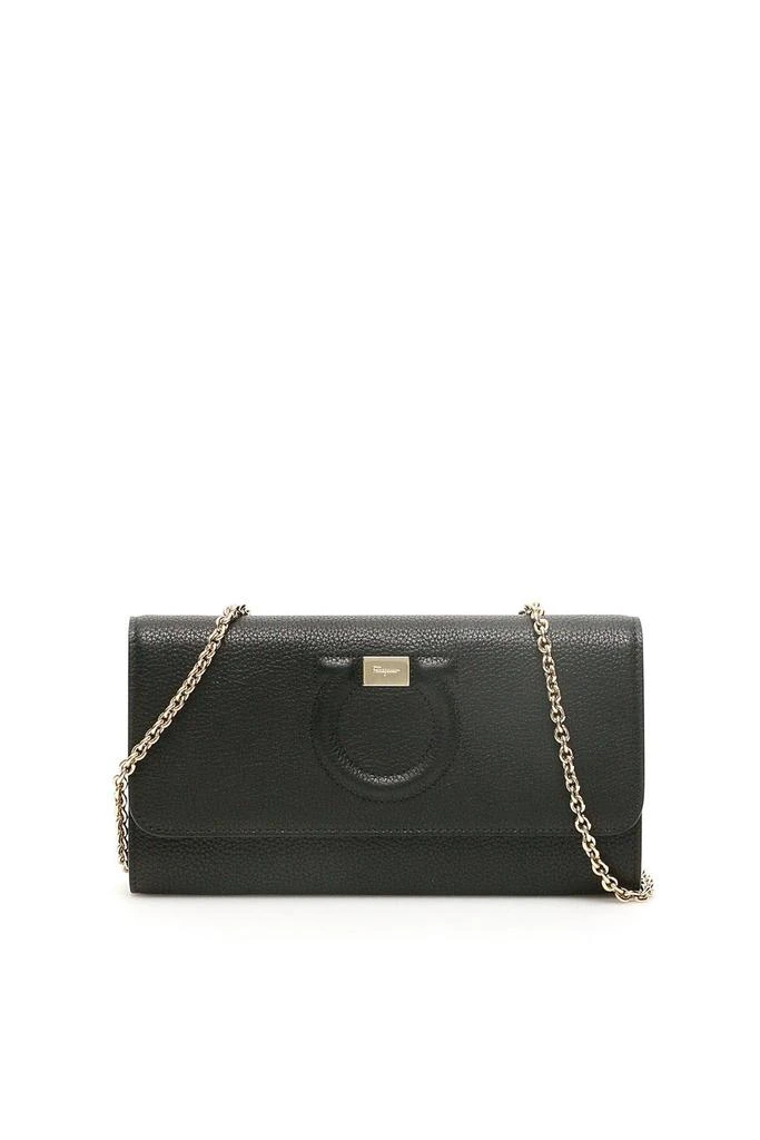 商品Salvatore Ferragamo|Salvatore Ferragamo Gancini Chain Clutch Bag,价格¥4349,第1张图片