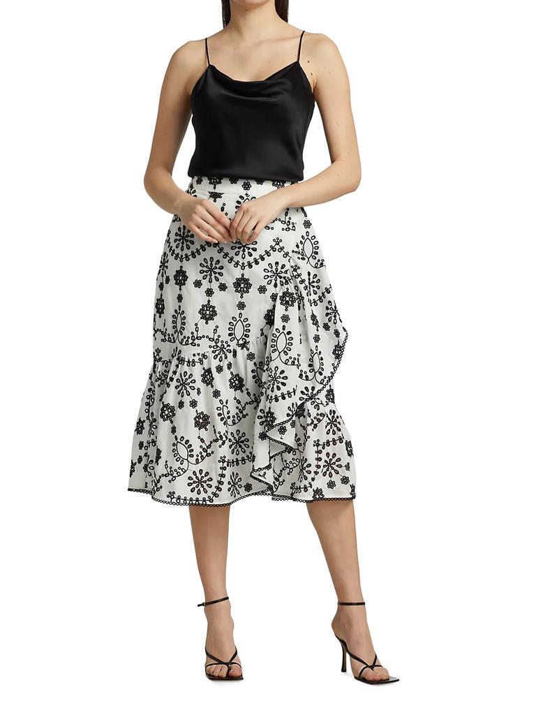 Embroidered Midi-Skirt商品第2张图片规格展示