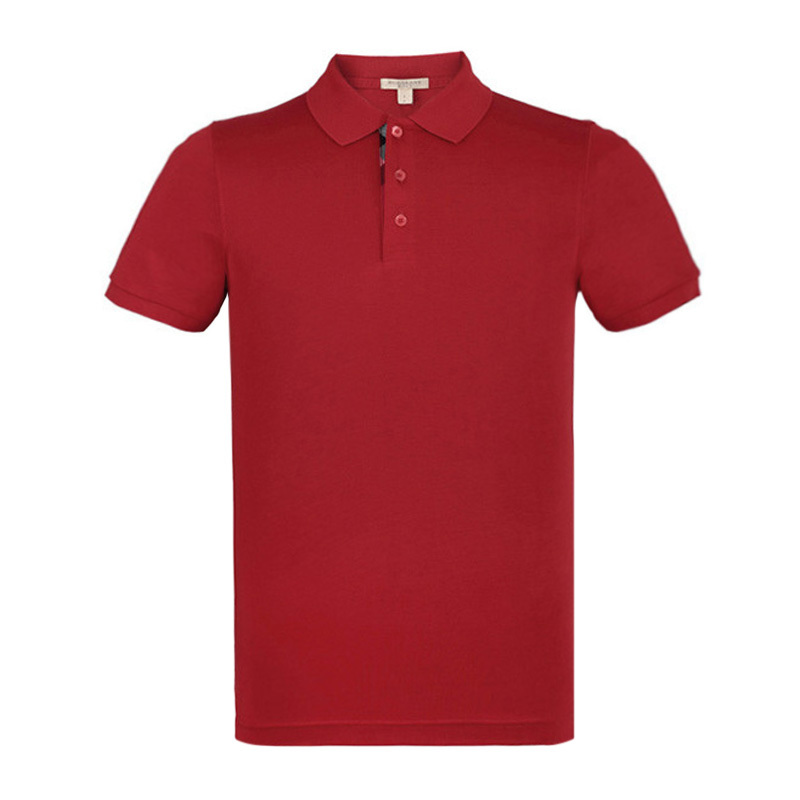 商品Burberry|Burberry 博柏利 男士红色纯棉POLO衫 3904560,价格¥654,第1张图片