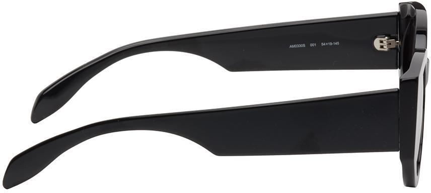 商品Alexander McQueen|Black Graffiti Sunglasses,价格¥1866,第4张图片详细描述