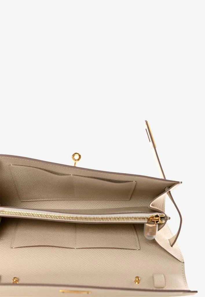 商品Hermes|Kelly To Go Wallet in Craie Epsom with Gold Hardware,价格¥83853,第4张图片详细描述