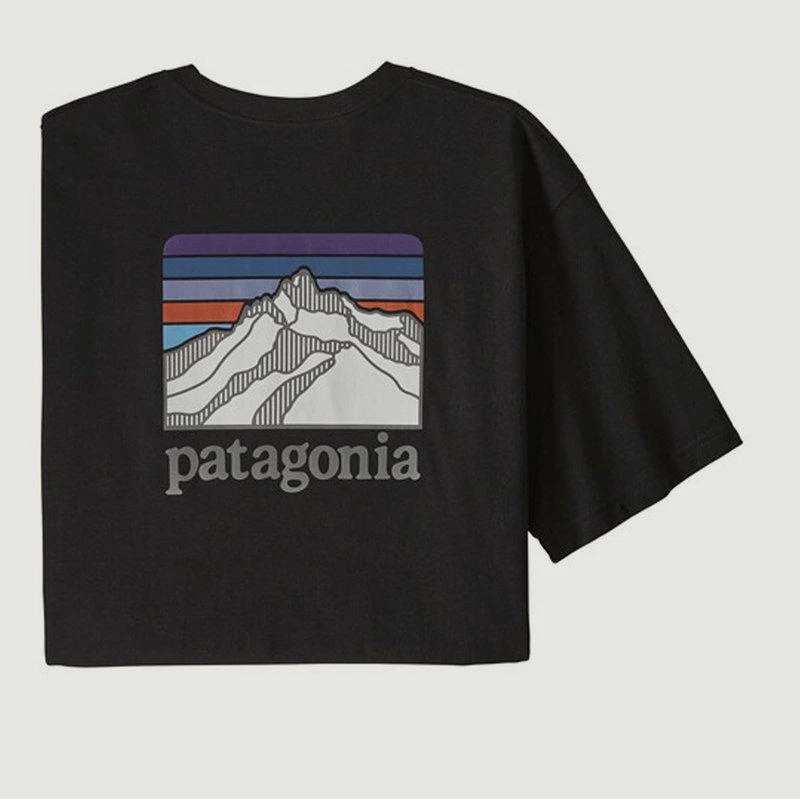 商品Patagonia|Line Logo Ridge Pocket Responsibili-Tee t-shirt Black PATAGONIA,价格¥363,第5张图片详细描述
