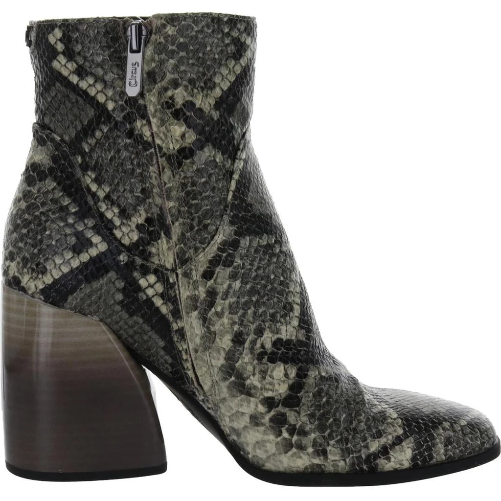 商品Sam Edelman|Circus by Sam Edelman Womens Palmina Faux Leather Ankle Block Heel Boot,价格¥126,第3张图片详细描述